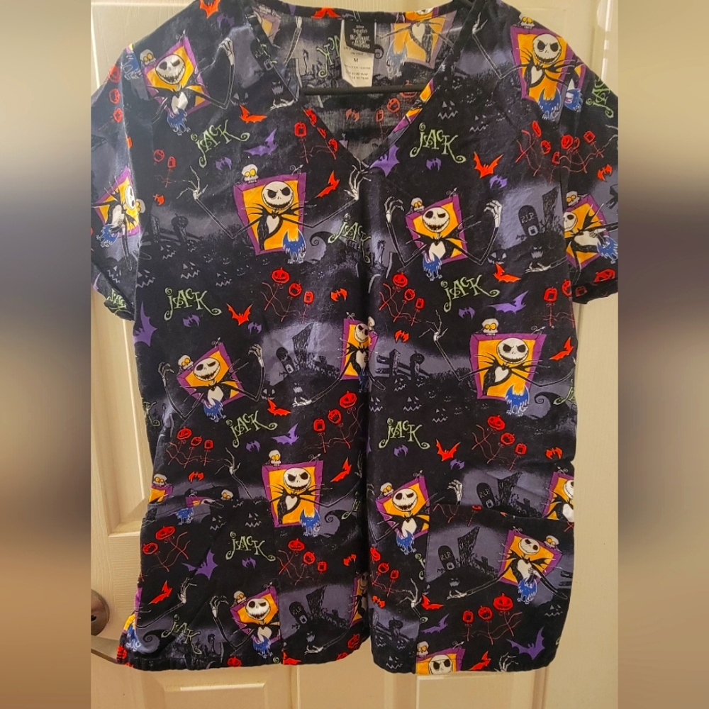 Halloween/Holiday Scrub Top